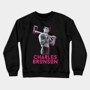 Charles bronson\\retro fan art Crewneck Sweatshirt